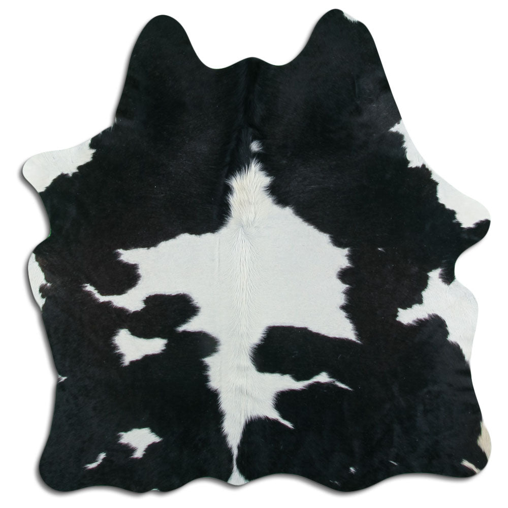 Baltas/Juodas karvės kailis M
