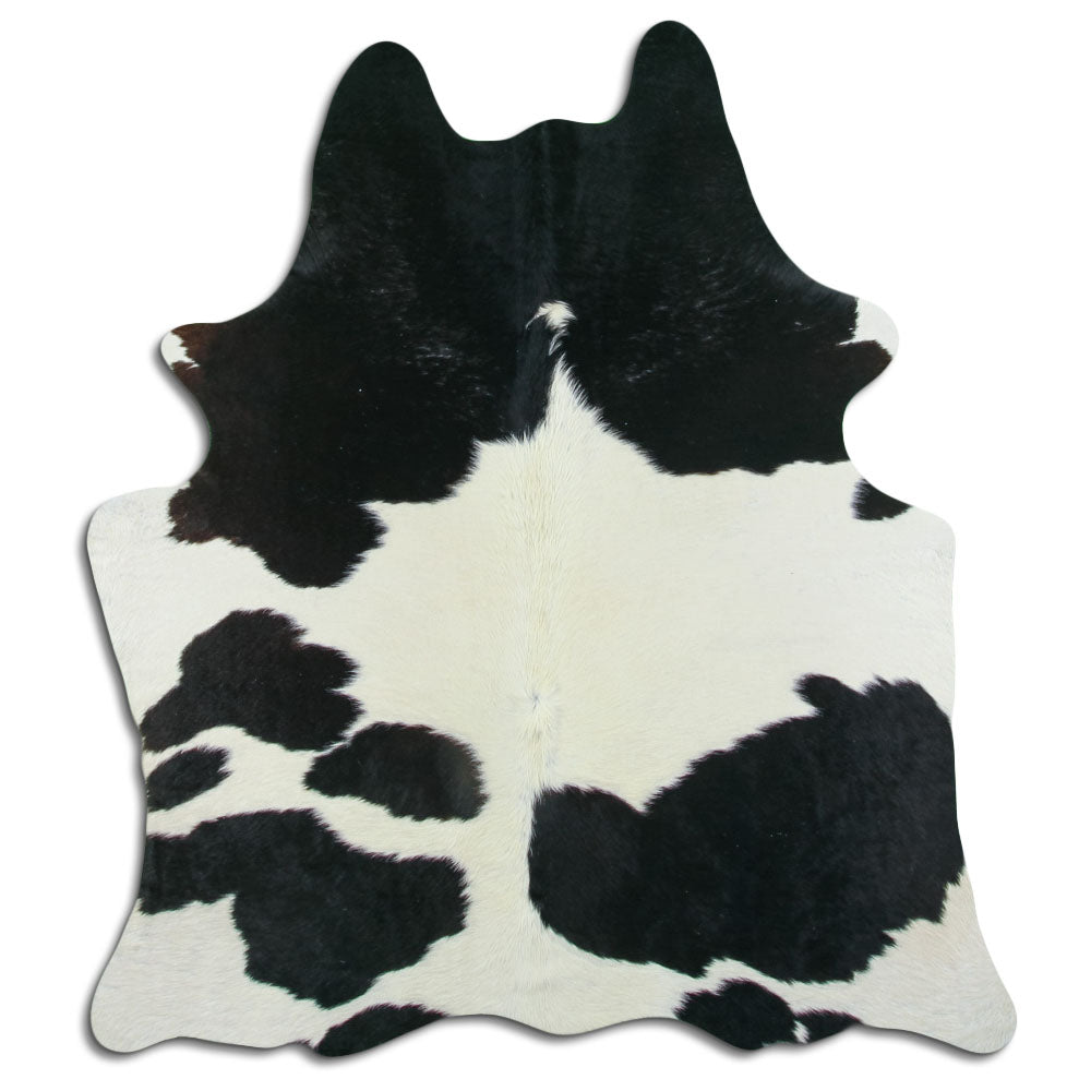 Baltas/Juodas karvės kailis M