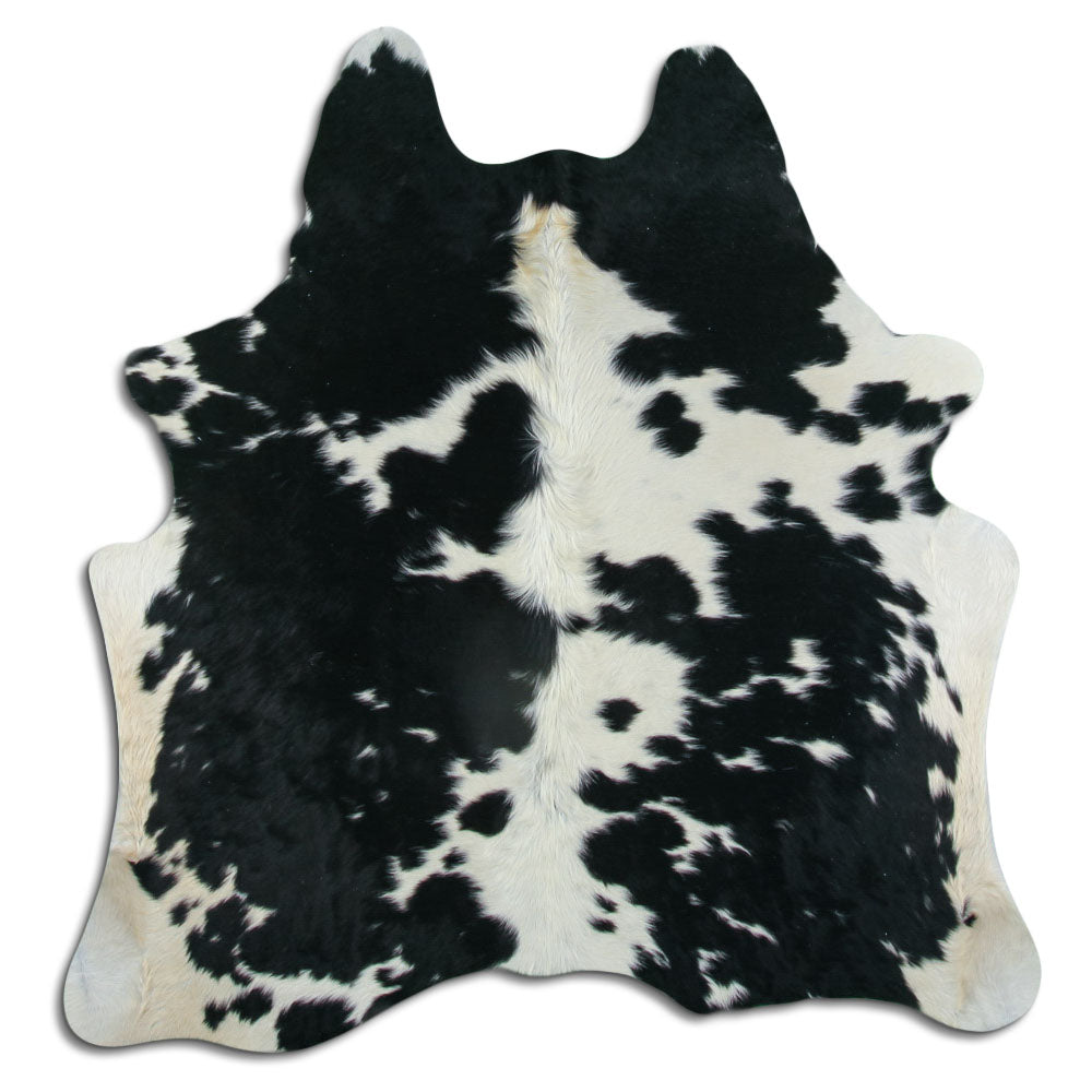 Baltas/Juodas karvės kailis M