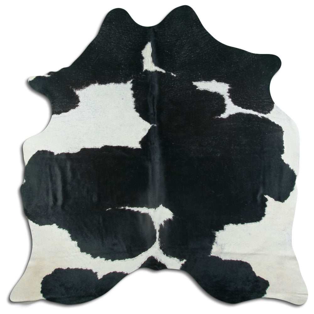 Baltas/Juodas karvės kailis L