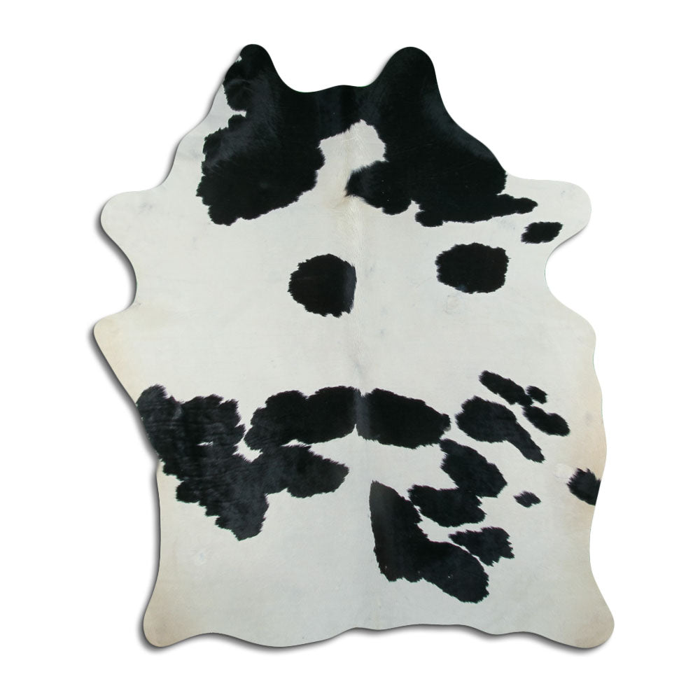 Baltas/Juodas karvės kailis L