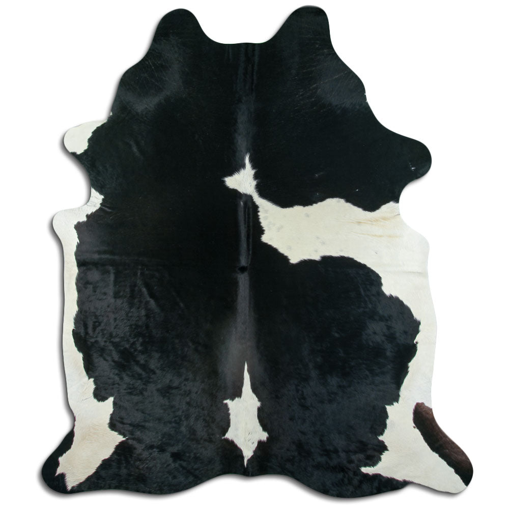 Baltas/Juodas karvės kailis XL