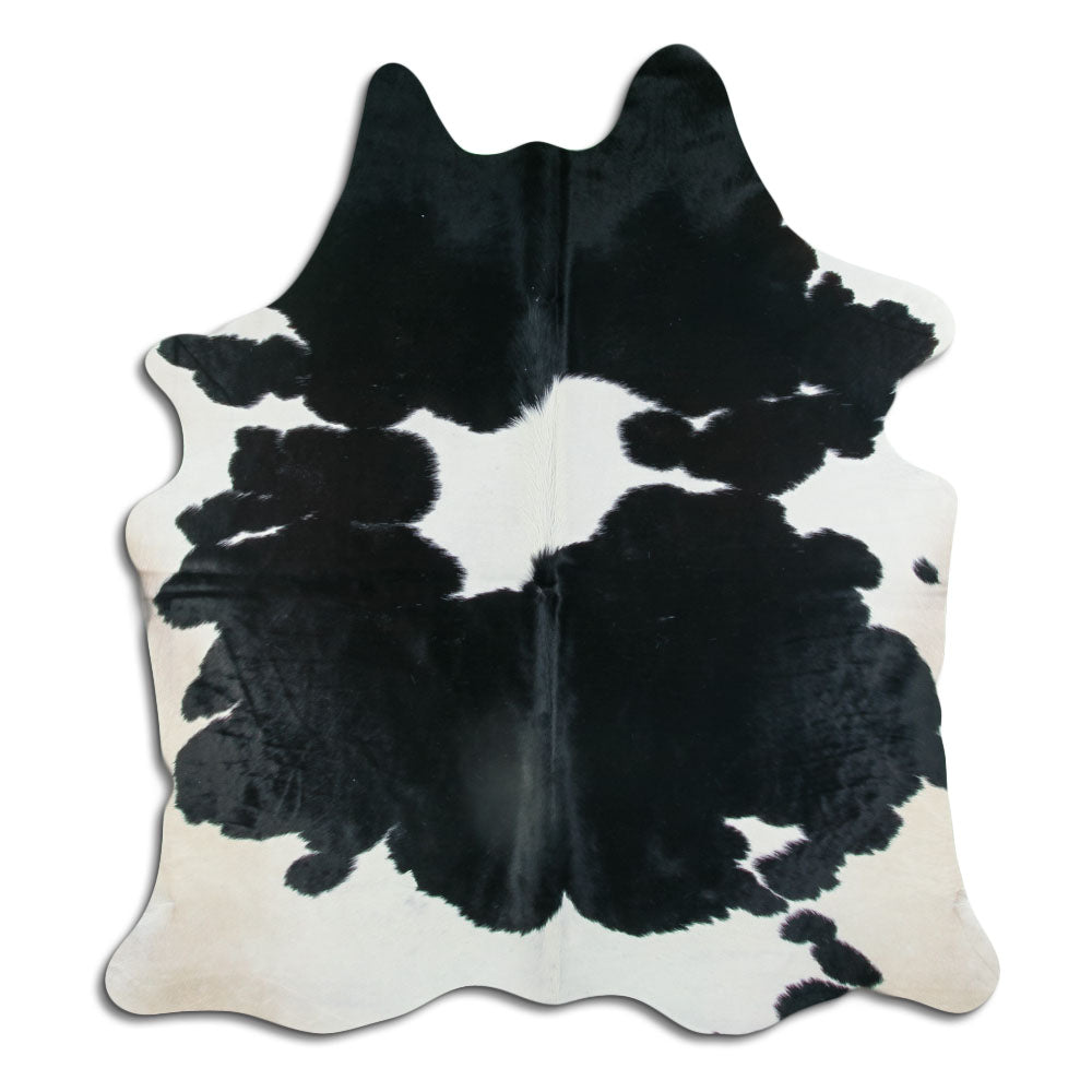 Baltas/Juodas karvės kailis XL