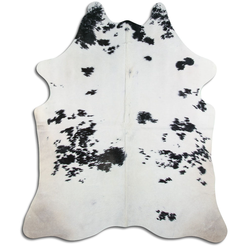 Baltas/Juodas karvės kailis XL