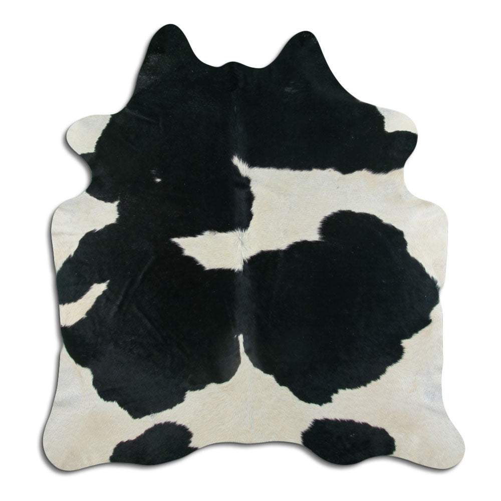 Baltas/Juodas karvės kailis L