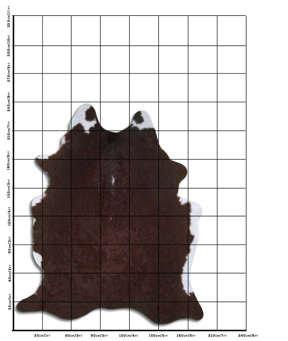 Rudas karvės kailis XL