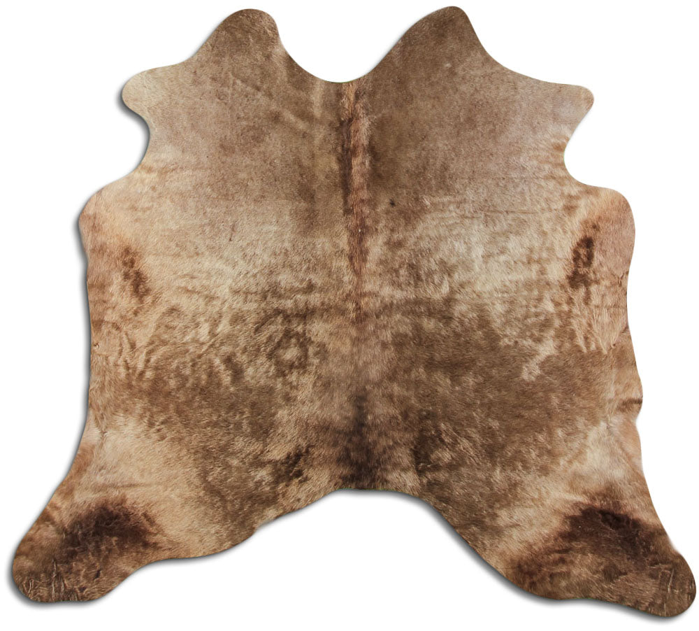 Šampaninis karvės kailis M