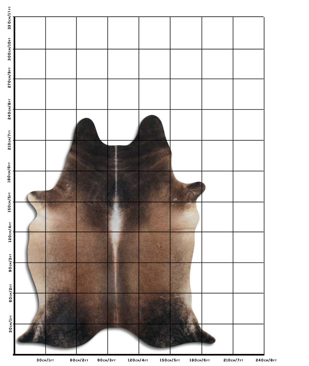 Rudas karvės kailis XXL