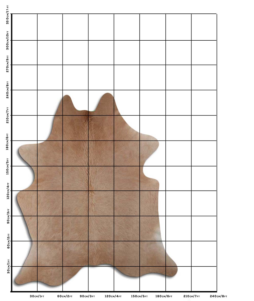 Rudas karvės kailis XXL