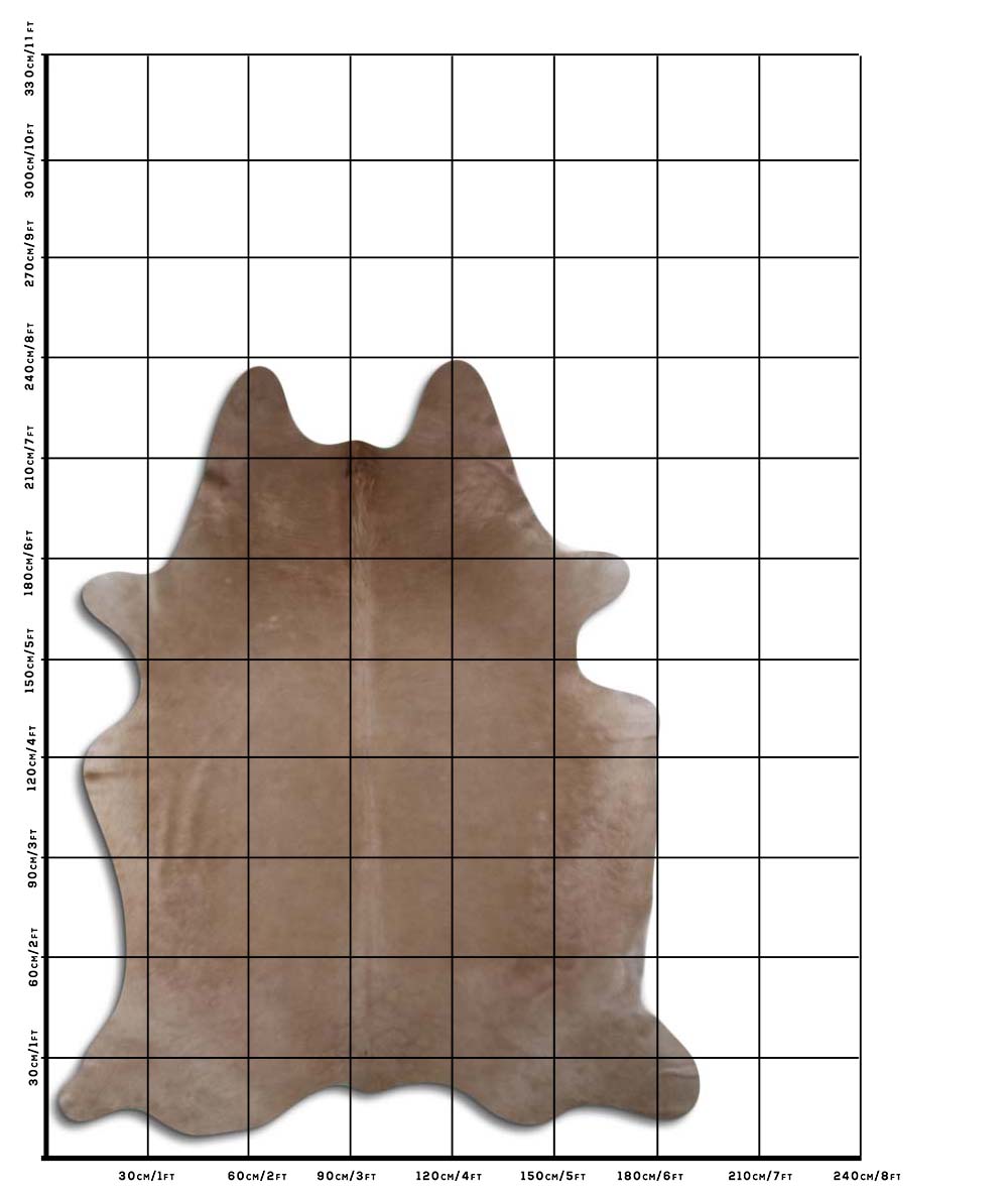 Rudas karvės kailis XXL