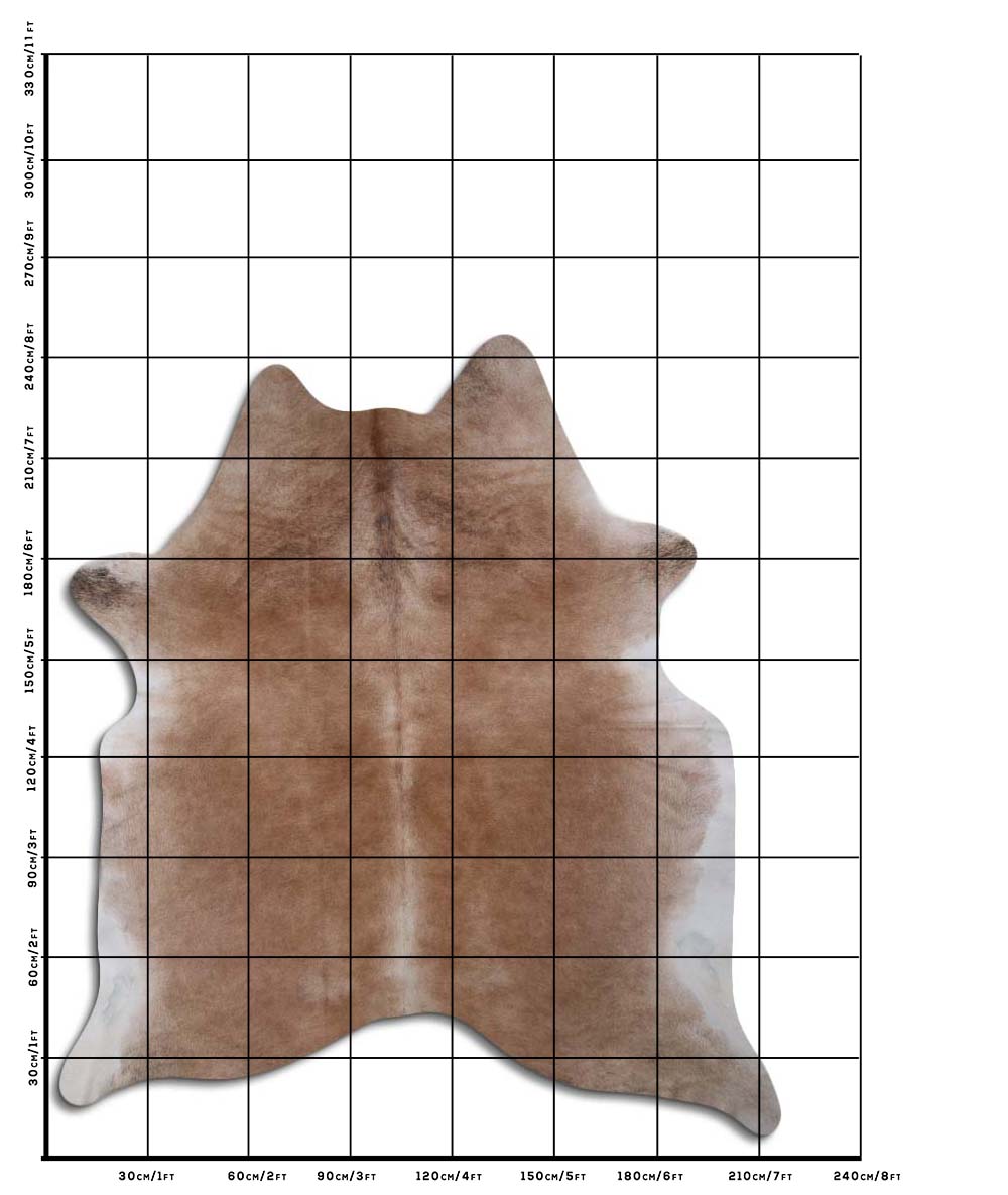 Rudas karvės kailis XXL
