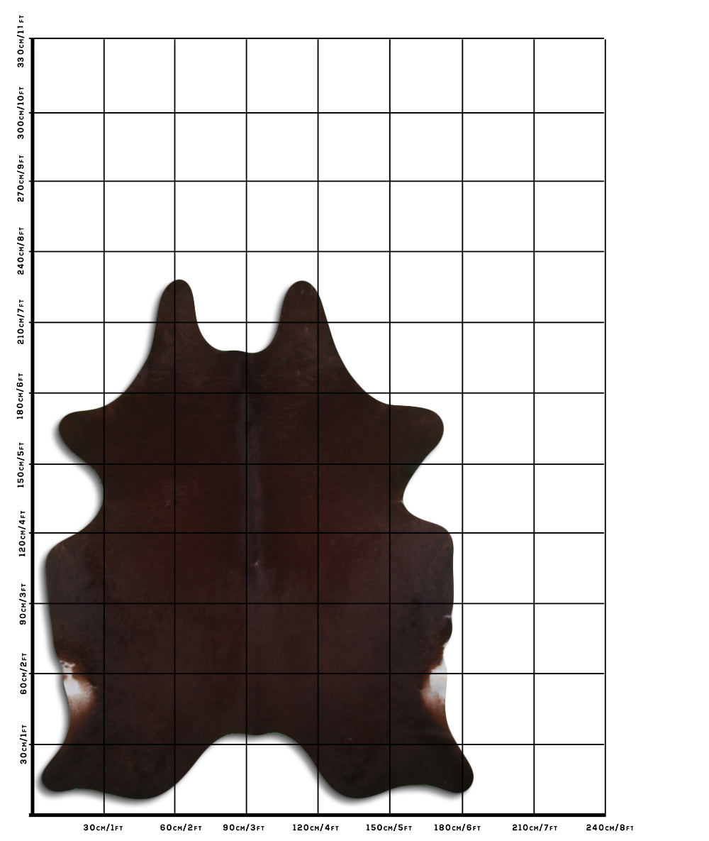 Rudas karvės kailis XL