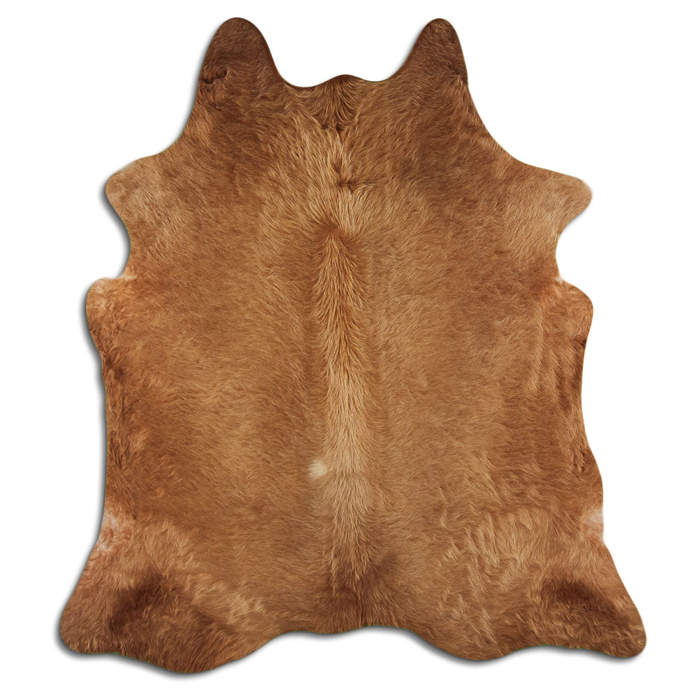 Rudas karvės kailis L