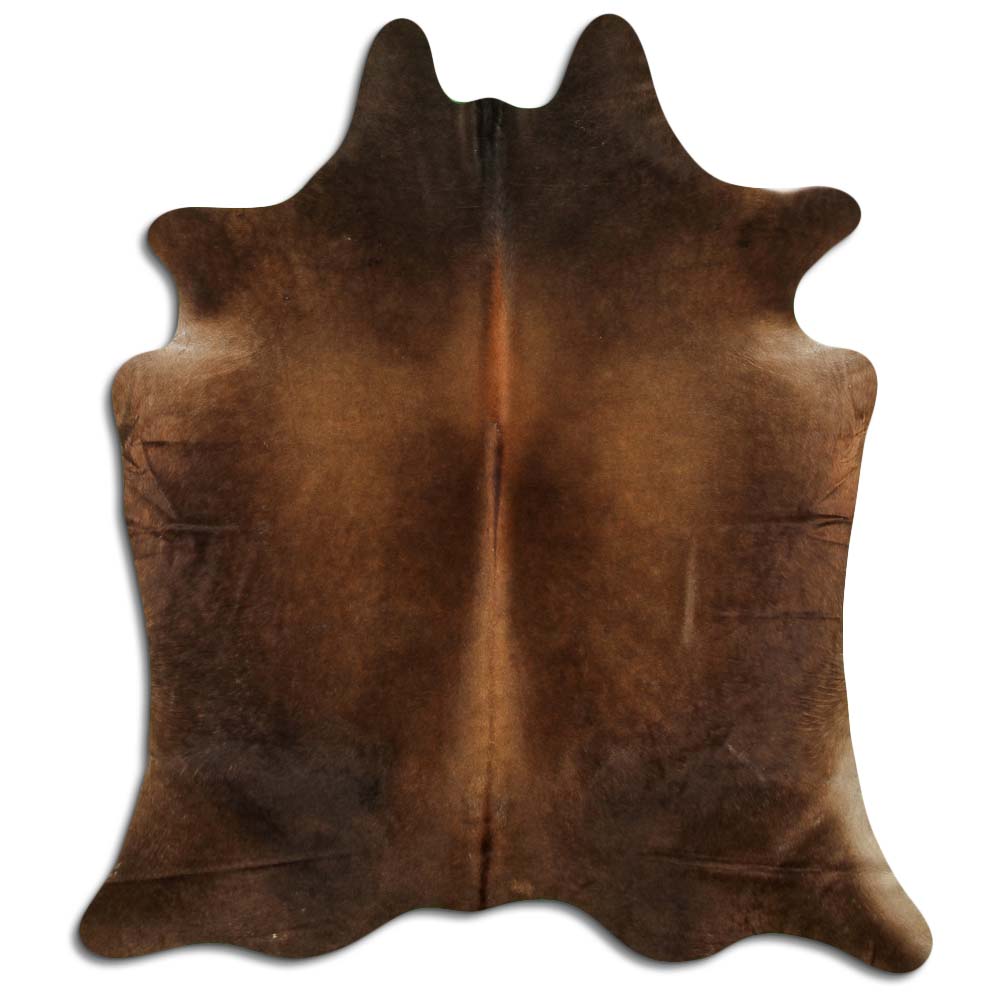 Rudas karvės kailis L