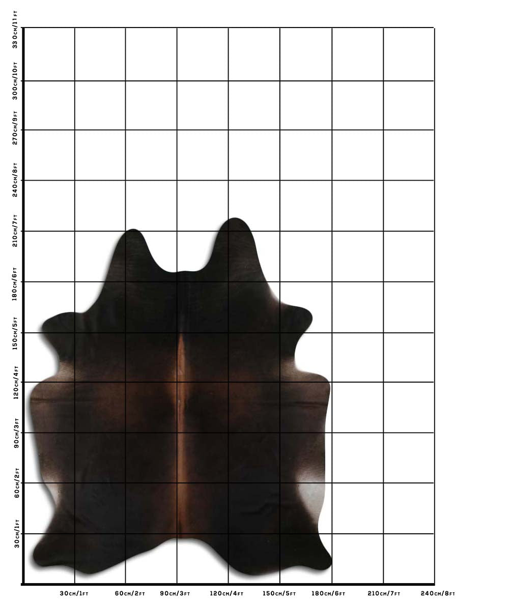 Rudas karvės kailis XL