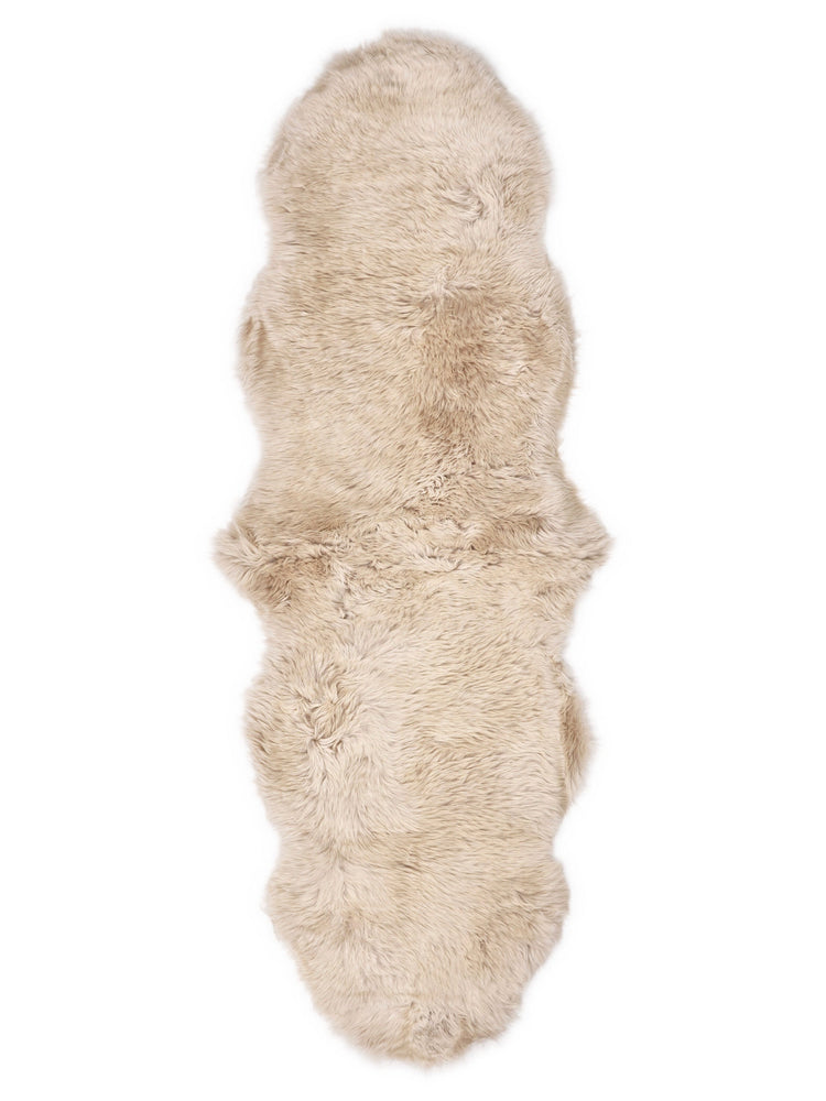 Susiūtas dvigubas Naujosios Zelandijos avikailis 180 x 60 cm – Beige