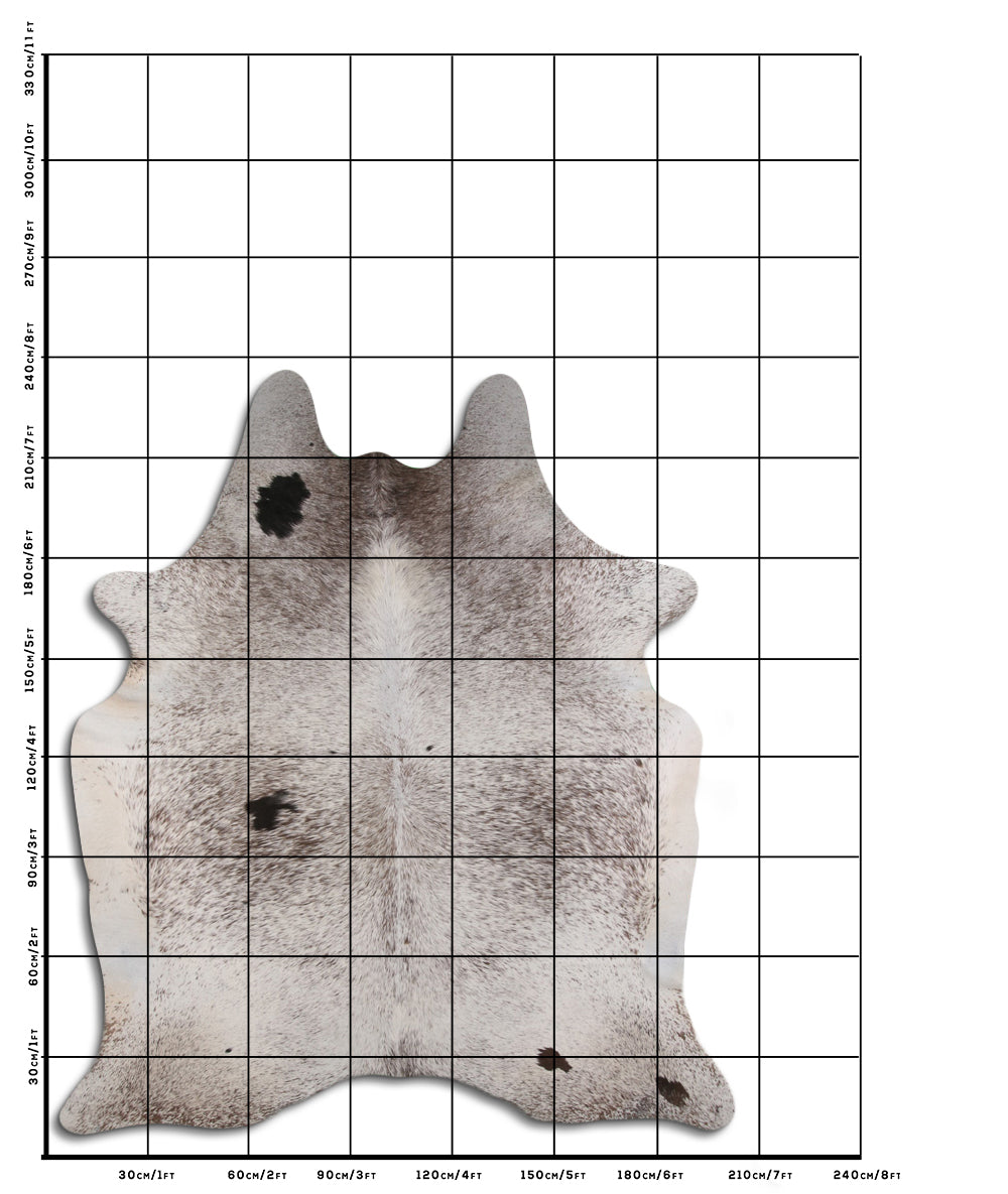 Salt and Pepper Egzotinis karvės kailis XXL
